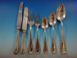 Victoria by Shiebler Sterling Silver Dinner Flatware Set For 12 Service 84 Pcs