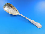 Dew Drop by Shiebler Sterling Silver Berry Spoon with Pie Crust Edge BC GW 9"