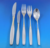 Golden Selene by Kirk Sterling Silver Flatware Set for 12 Service 60 pcs Modern
