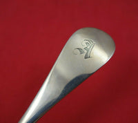 Wood and Hughes Sterling Silver Preserve Spoon GW BC Flowers Swirled 7 1/2"