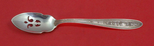 Wedgwood by International Sterling Silver Olive Spoon Pierced 5 7/8" Custom Made