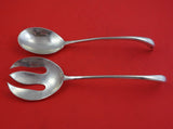 Gonzalo Moreno Mexican Sterling Silver Salad Serving Set 2pc 3-D Swan Handles 9"