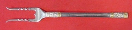 Aegean Weave Gold by Wallace Sterling Silver Baked Potato Fork 8" Custom