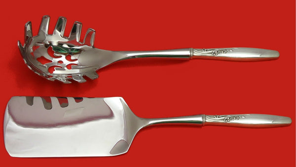 Summer Song by Lunt Sterling Silver Italian Pasta Server Set 2pc HHWS Custom