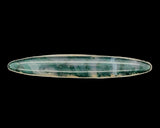 Antique Sterling Silver Genuine Natural Moss Agate Bar Pin 1 3/4" (#J7438)