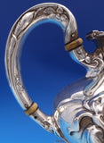 Eton by Wallace Sterling Silver Tea Pot Art Nouveau #1160 6" Monogram C (#8402)