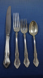 Georgian Manor by Lunt Sterling Silver Flatware Set For 8 Service 54 Pieces
