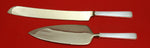 Modern Classic by Lunt Sterling Silver Wedding Cake Set Server 2pc Custom HHWS
