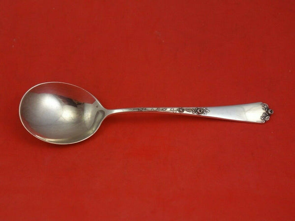 Sterling Rose by Wallace Sterling Silver Cream Soup Spoon 6 5/8" Silverware