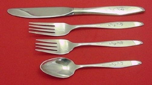 Chapel Rose by Gorham Sterling Silver Regular Size Setting(s) 4pc Vintage