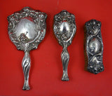 Secret of the Flowers by Unger Sterling Silver Dresser Set 3pc (#8746)