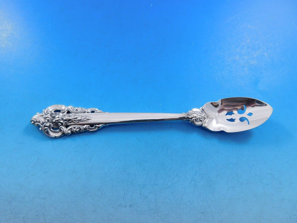 Grande Baroque by Wallace Sterling Silver Olive Spoon Pierced Custom Made 5 3/4"