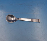 Cardinal by Grann and Laglye Crystal Salt Dip w/Sterling Silver Salt Spoon #7130