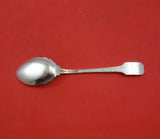 Norman Hammered by Shreve Sterling Silver Ice Cream Spoon Fluted w/ Eng Mono "S"