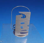 Leonore Doskow Sterling Silver Letter Holder Handwrought 3 1/4" x 2 1/2" (#7884)
