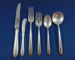 Silver Flutes by Towle Sterling Silver Flatware Set For 12 Service 76 Pieces