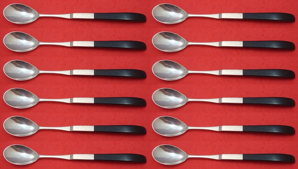 Contrast by Lunt Sterling Silver Iced Tea Spoon Set of 12 pcs 7 3/4"