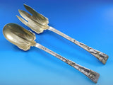 Lap Over Edge by Tiffany and Co Sterling Silver Salad Serving Set 2pc Gourd Leaf