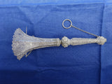 Sterling Handmade Tussie Mussie Posey Posy Holder Filigree Flower Overlay #J1232