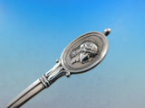 Medallion by Wendt Sterling Silver Gravy Ladle Gold Washed 8 1/4" Server Vintage