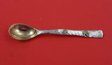 Lap Over Edge Mixed Metals by Tiffany Sterling Demitasse Spoon w/ leaves  4 3/4"