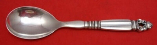 Acorn by Georg Jensen Sterling Silver Salad Serving Spoon HH All Sterling 8 1/2"