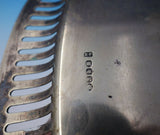 English Silverplate Biscuit Box Bead Border Claw Legs Floral Motif w/Lock #3131
