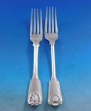 Husk Shell by Chawner & Vander Sterling Silver Flatware Set Service Fitted Chest