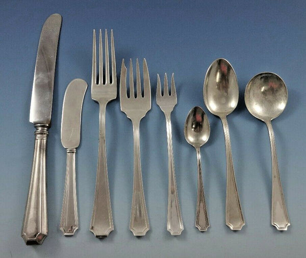 Fairfax by Gorham Sterling Silver Flatware Set For 8 Service 72 Pieces