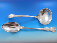 Kings / Queens English Sterling Silver Flatware Set Service 82 Pieces Dinner