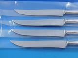 Greenbrier by Gorham Sterling Silver Steak Knife Set 4pc Texas Sized Custom