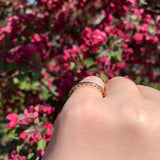 14k Yellow Gold Wedding Band with White Gold Center Size 5.75 Ring (#J6621)