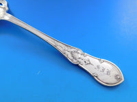 Dew Drop by Shiebler Sterling Silver Cold Meat Fork Pcd Bright-cut 8 5/8" Rare