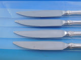 Old Colonial by Towle Sterling Silver Steak Knife Set 4pc Serrated Custom 8 3/4"