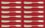 Old English Tipt By Gorham Sterling Silver Butter Spreader flat handle Set 12pcs