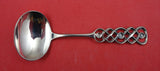 Ringebu by David Andersen Norwegian .830 Silver Sugar Spoon oblong bowl 4 3/4"
