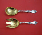 Les Cinq Fleurs by Reed and Barton Sterling Silver Salad Serving Set GW Pcd Fork