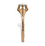 Victorian 14k Yellow Gold .37ct Rose Cut Genuine Natural Diamond Ring (#J7484)
