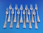 Saint Cloud by Gorham Sterling Silver Cherry Fork SET OF 12 Original 4 1/4"
