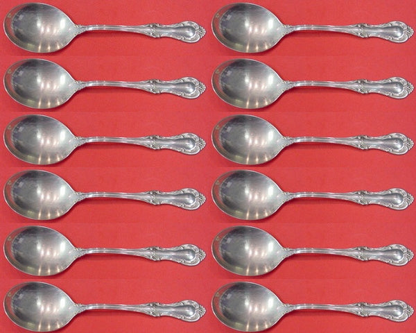 Joan of Arc by International Sterling Silver Cream Soup Spoon Set 12 pcs 6"
