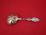 Lily by Whiting Sterling Silver Pea Spoon gold washed 9"