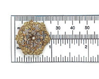 10k Yellow Gold Victorian Seed Pearl Starburst Flower Pin Jewelry (#J6274)