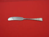 Lap Over Edge Acid Etched by Tiffany & Co Sterling Butter Spreader FH 6" Leaves