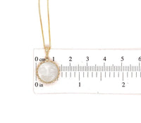 14k Yellow Gold 6.40ct Carved Genuine Natural Moonstone Pendant (#J5604)