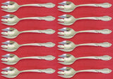 Rhapsody New by International Sterling Silver Ice Cream Fork Set of 12 Custom 6"
