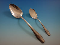 Hampton by Alvin Sterling Silver Flatware Set for 8 Service 54 Pieces K monogram