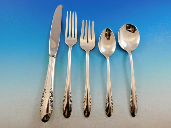 Fashion Lane by Durgin Sterling Silver Flatware Set for 8 Service 54 pcs Scarce