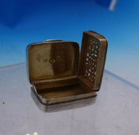 Matthew Lindwood English Georgian Sterling Silver Vinaigrette GW Interior #4078