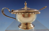 Gadroon by Webster Sterling Silver Mustard Pot with Insert and Spoon (#2483)