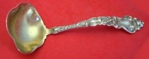 Douvaine by Unger Sterling Silver Nouveau Sauce Ladle 5 1/4" Gold Washed